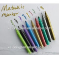 2015 Non-toxic Fiber type permanent marker pen waterproof metallic marker